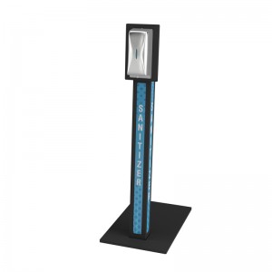 TMJ708 Wholesale Fashion Design Metal Hand Sanitizer Dister Dispensator Rack Display