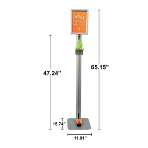 TMJ711 retail Store Easy Assembly Metal Double Side Hand Sanitizer Display Rack