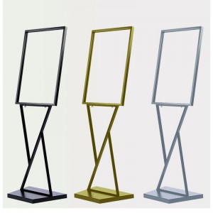 MJ PP-558 Een frame stabiele draagbare reclame mobiele poster banner foldable poster stand
